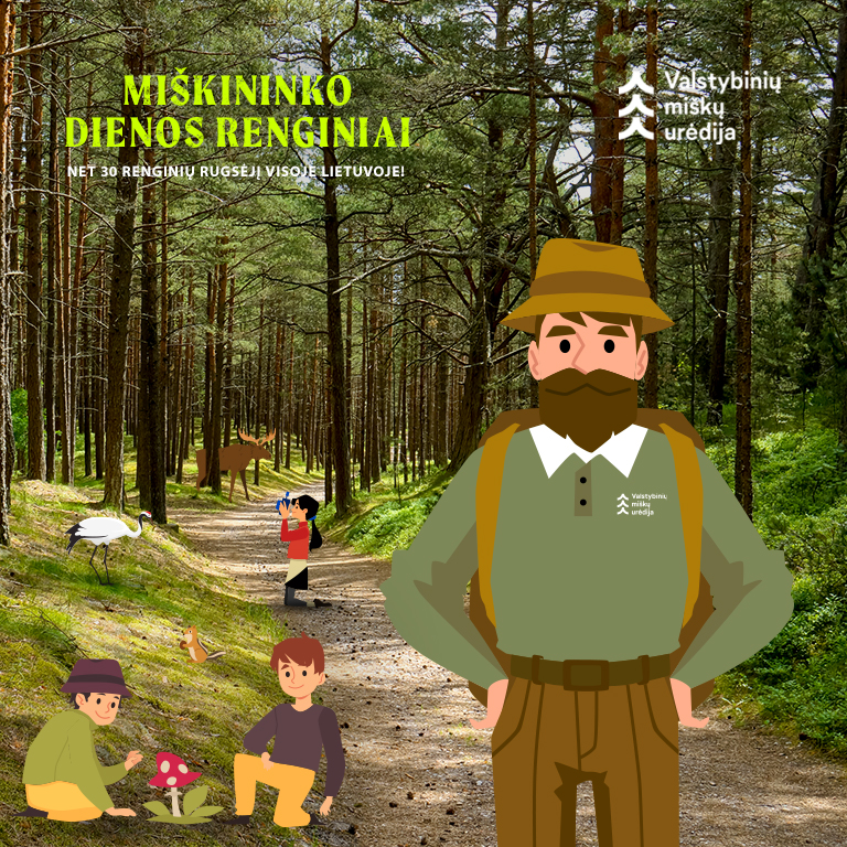 Miškininkai kviečia į nemokamus Miškininko dienos renginius visoje Lietuvoje