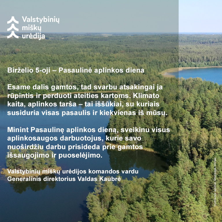 Birželio 5-oji – Pasaulinė aplinkos diena