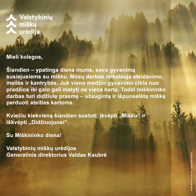 Su Miškininko diena!