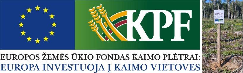 Iš Europos Sąjungos struktūrinių fondų bendrai finansuojamas projektas Nr. 21ZP-KV-24-1-03063-PR001 „VĮ Valstybinių miškų urėdijos stichinių nelaimių pažeistų miškų atkūrimas 2024 metais“
