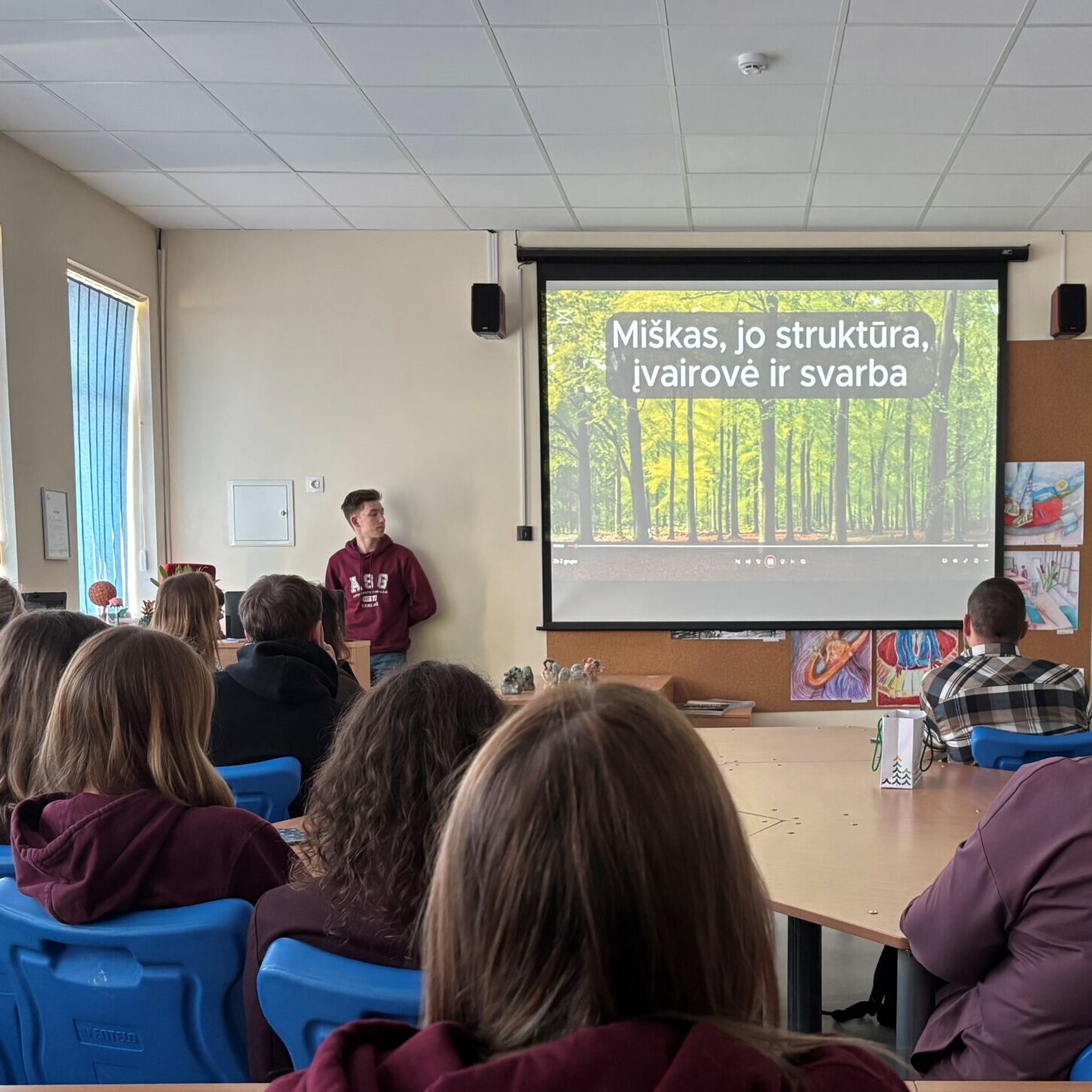 Tūkstančiai Lietuvos moksleivių tradicinius mokyklos suolus iškeitė į „Pamokas miške“ – miškininkai džiaugiasi projekto progresu 