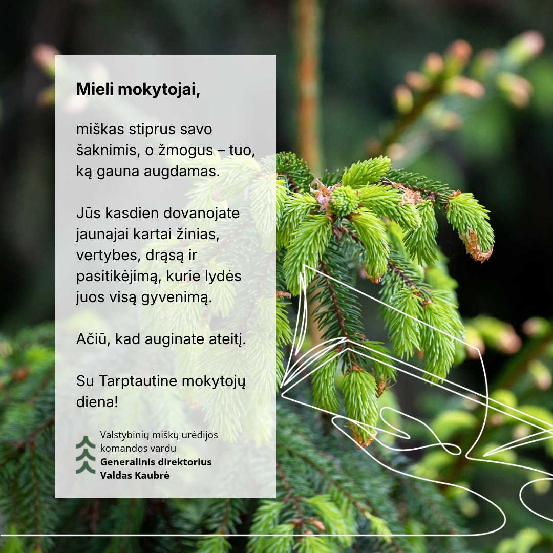 Su Tarptautine mokytojų diena!